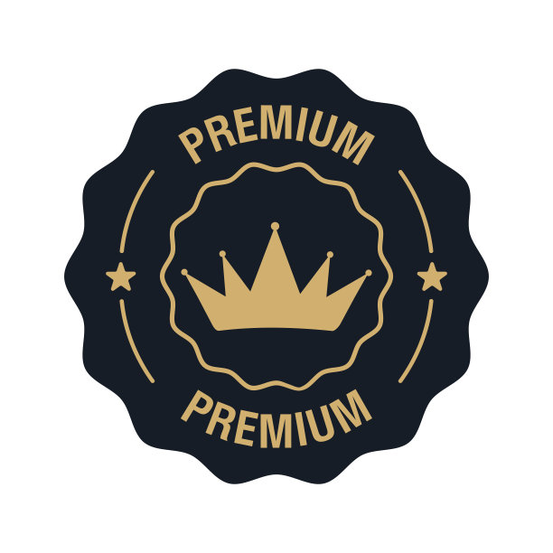 优质矢量标签。奢侈的黑色标签。矢量图图片下载