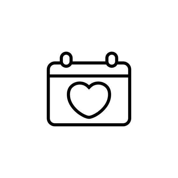 日历行图标。时间表，日，周，月，日期，事件，假日，季节，心，季节，时间表，提醒，截止日期。图的概念。矢量黑线图标在白色背景图片下载