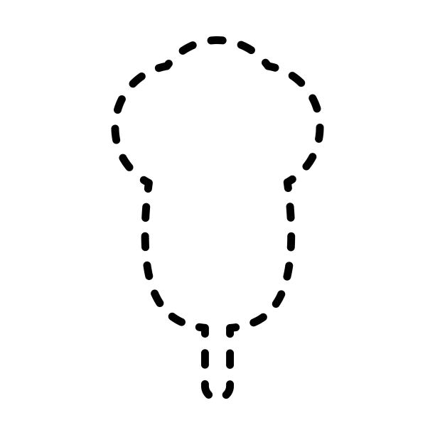 描线虚线树轮廓形状幼儿园和幼儿园的孩子工作表元素图片下载