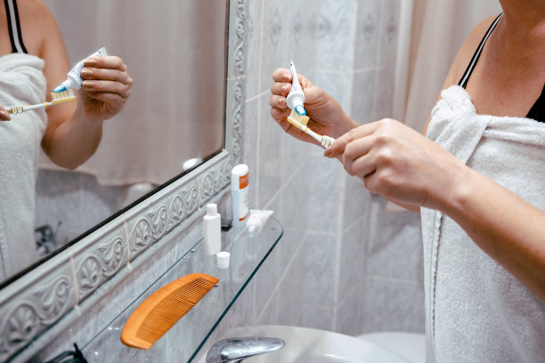 刷牙和牙齿卫生图片下载