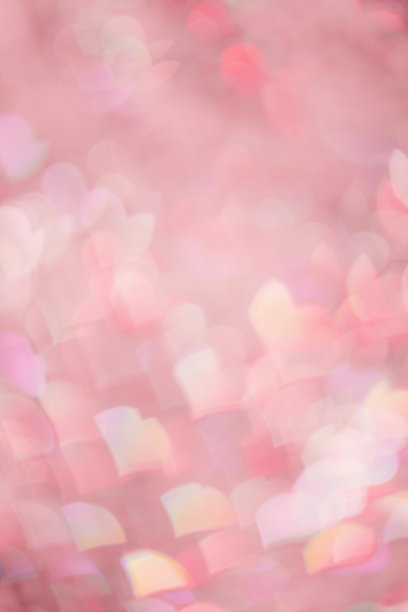 抽象的散景背景粉红色，自然耀从灯的心，粉红色单色照片，光学效果，模糊的散景纹理作为浪漫节日背景，庆祝屏保图片下载