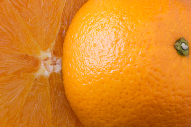 橙子内部的详细特写，柑橘类水果图片下载