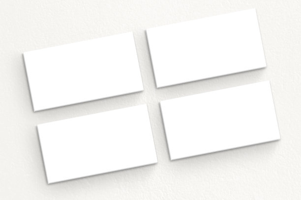 在浅灰色背景上拼贴名片或纸张模板图片下载