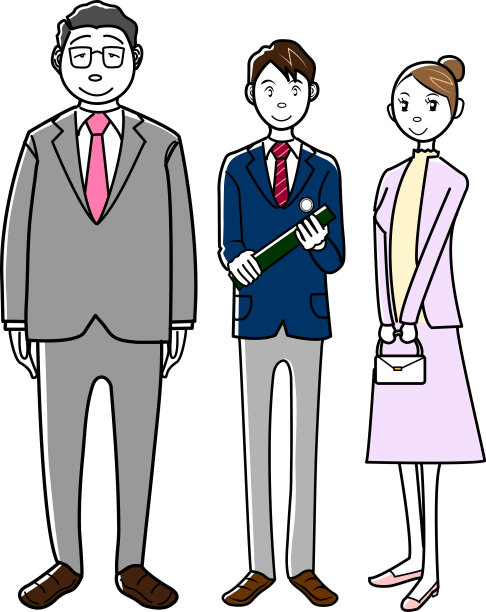 初高中学生及家长出席毕业典礼图片下载