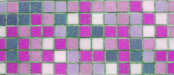 彩色的旧马赛克方砖。方砖，背景纹理。旧瓷砖壁纸。自然地表风化图片下载