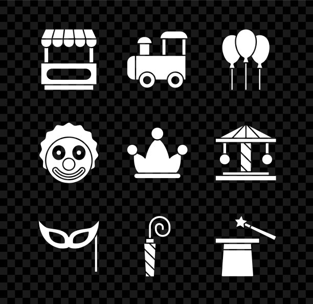 设置快速街头食品车玩具火车气球图片下载