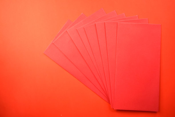 春节贺卡设计红底红包图片下载