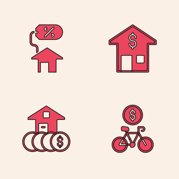 设置自行车租赁手机应用程序房子与percant图片下载