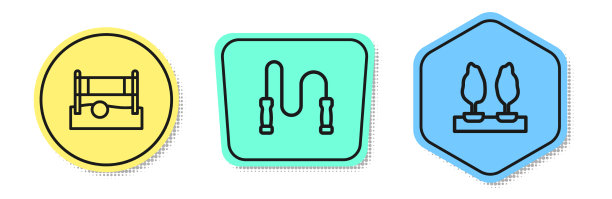 设置线排球网与球跳绳和图片下载