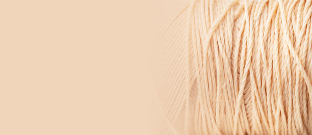 珊瑚线，纹理，微距，特写，复制空间。带有丝线图案的鲜艳横幅。简约的缝纫理念。美丽的抽象背景。有线的线轴图片下载