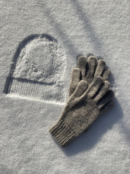 针织羊毛手套图片下载