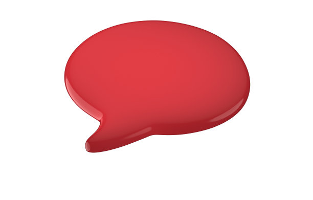 3d渲染与空语音气泡隔离的背景图片下载