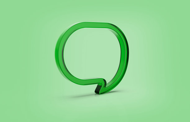 3d渲染与空语音气泡隔离的背景图片下载