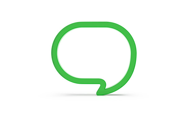 3d渲染与空语音气泡隔离的背景图片下载