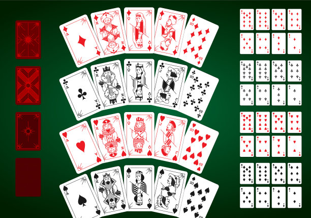原始纸牌矢量布局图片下载