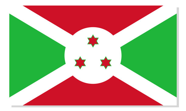 布隆迪国旗。官方颜色的国家标志。模板图标。抽象向量背景图片下载