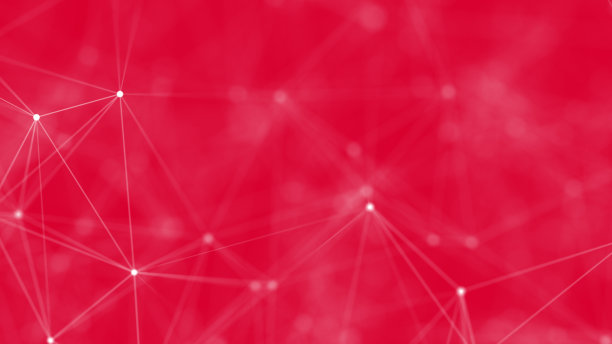 彩色多边形结构。美丽的插图与连接的点和线。数字网络背景。图片下载