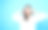 年轻的运动女人戴着耳机听音乐。音乐少女在孤立的浅蓝色背景下跳舞。美丽的女模特。图片下载