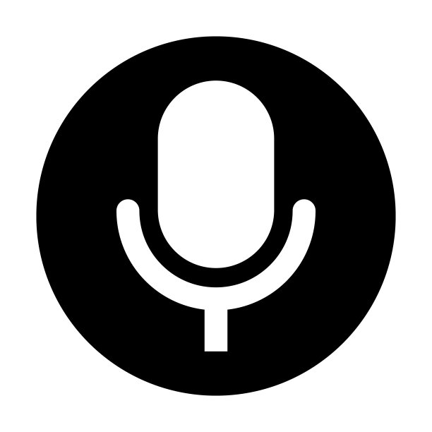 语音按钮图标。麦克风按钮。向量。图片下载