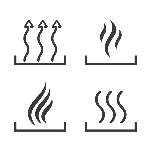 热图标三个箭头在三个变种。图片下载