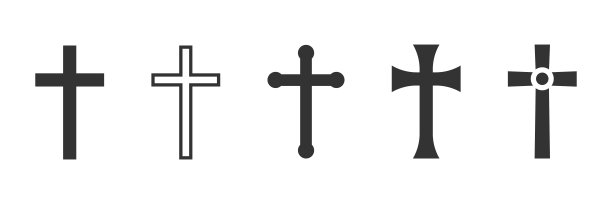 WebCross象征。基督教十字图标收集。VectorCross象征。基督教十字图标收集。向量图片下载