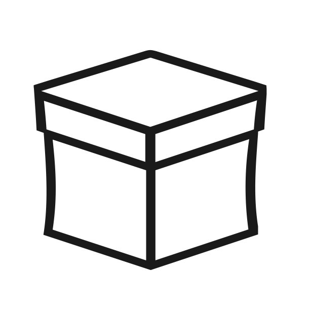 矢量插图，标志，网页图标的盒子。孤立在白色背景上。图片下载