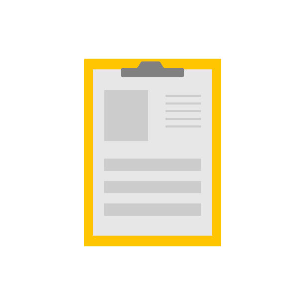 问卷图标。白色背景上的矢量插图。图片下载