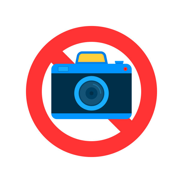 没有拍照标志。没有拍摄。数码相机图片下载