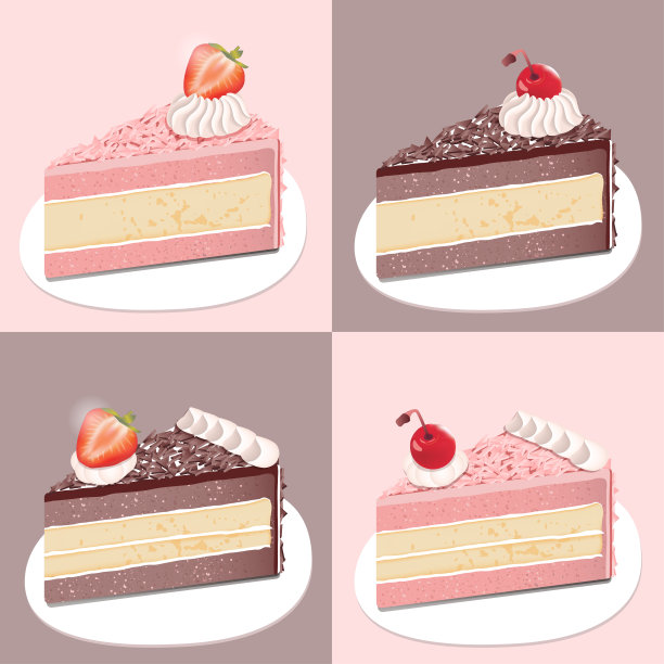 樱桃草莓巧克力草莓蛋糕图片下载