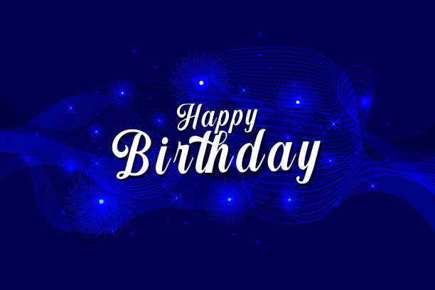 生日快乐的标志闪闪发光图片下载