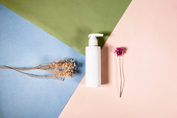 上面的白色瓶子和干燥的植物图片下载