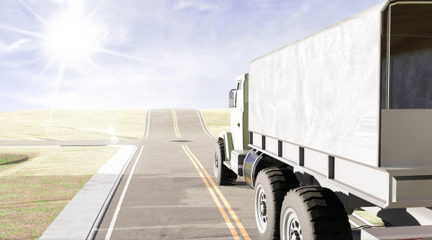 公路运输卡车。图片下载