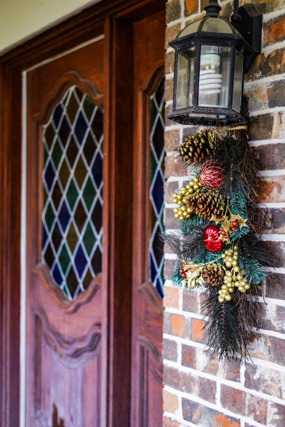 圣诞灯光装饰图片下载
