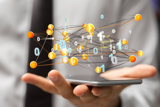 数字概念的电信网络和无线移动互联网图片下载