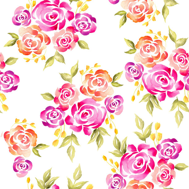 水彩花图案图片下载