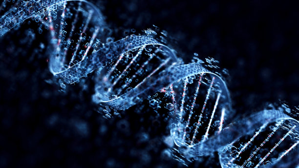 DNA。人工智能技术概念图片下载
