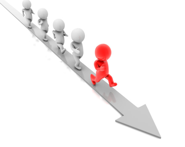 业务团队领导者。团队合作的概念。从人群中脱颖而出图片下载