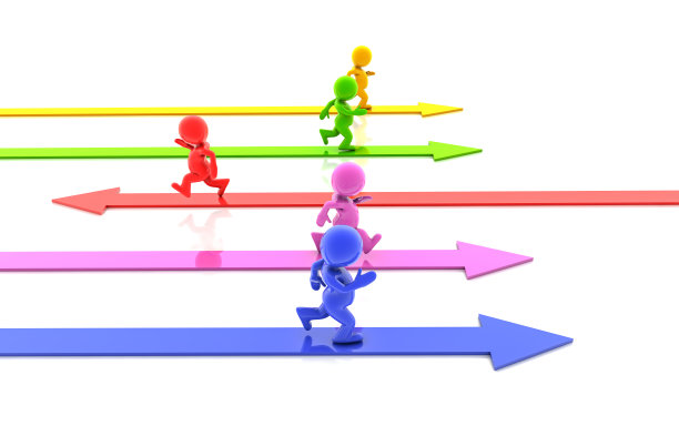 业务团队领导者。团队合作的概念。从人群中脱颖而出图片下载