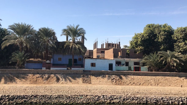 在尼罗河上巡游，埃及图片下载