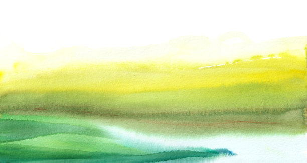 抽象手绘水彩山水背景，现代粉彩色彩纹理。图片下载