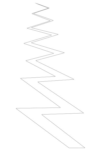 裂缝。锯齿形间隙。草图。地震后的断层线。损坏的表面。涂鸦风格。图片下载