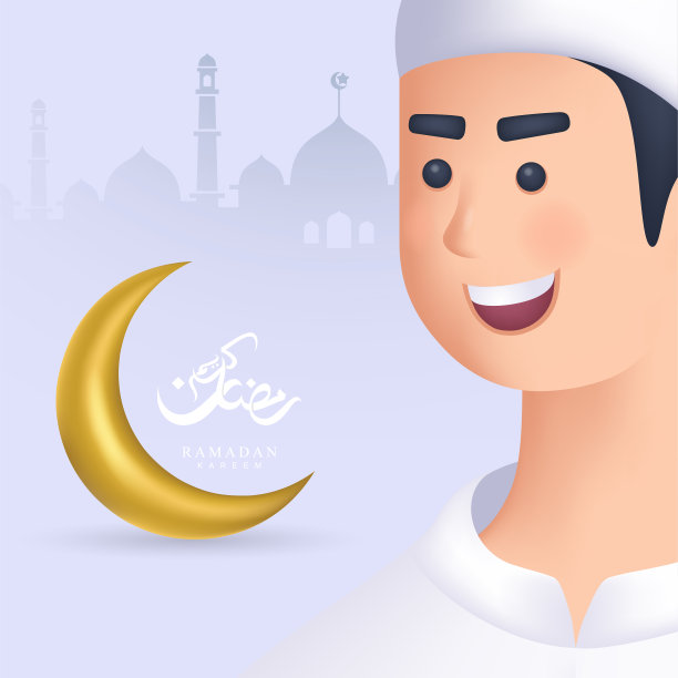 斋月卡里姆问候背景图片下载