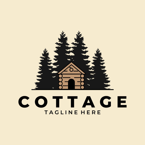 农舍复古标志矢量模板设计图片下载