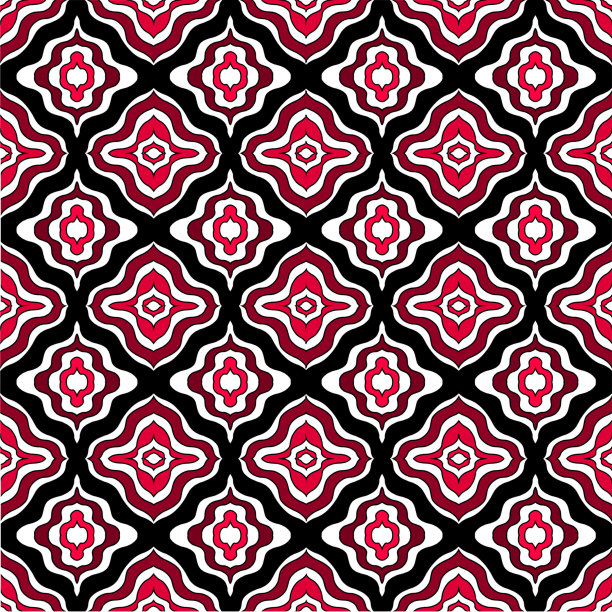 面料民族花卉无缝图案背景。图片下载