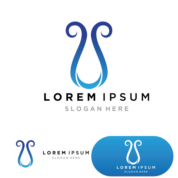 水滴标志模板矢量图片下载