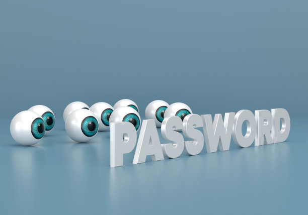 抽象的眼睛注视着密码图片下载