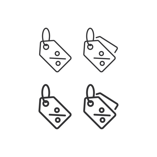 价格标签图标集。带兴趣向量的标签图片下载