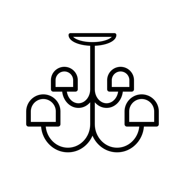 吸顶灯，花园灯，图标，矢量，模板，收藏，时尚风格图片下载