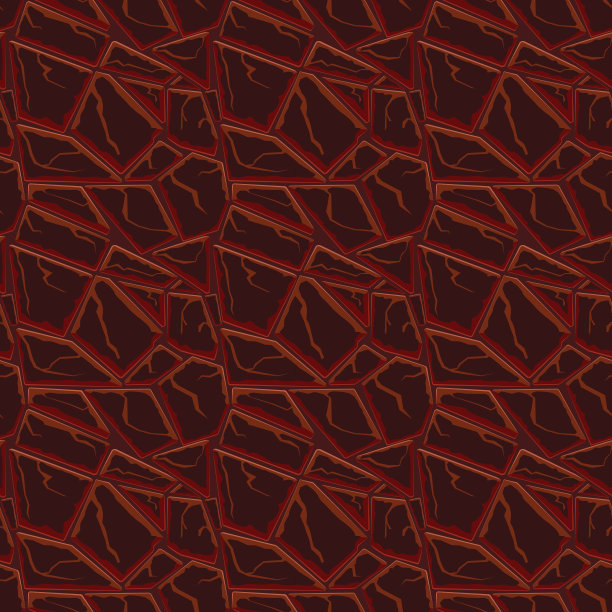 卡通游戏纹理，岩石，泥土和地面表面无缝的图案。游戏资产墙和环境背景图片下载