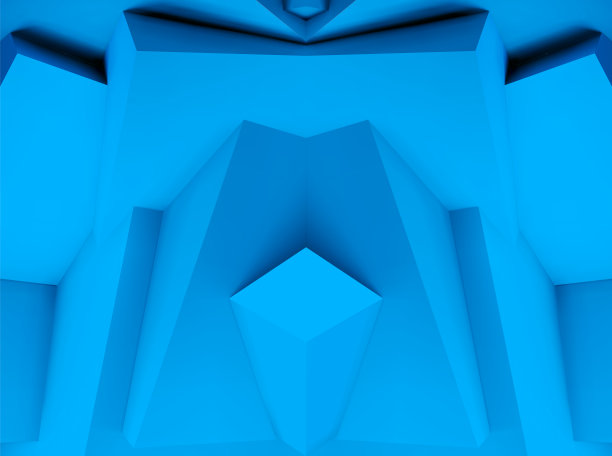 抽象的背景与重叠的蓝色立方体图片下载